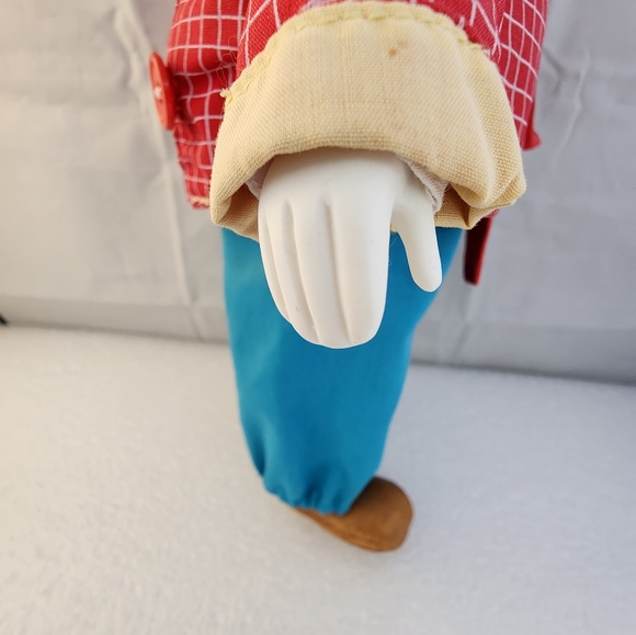 L'il Chips Vtg Porcelain Musical Wind Up Clown Doll Figure Russ Berrie Circus - Picture 7 of 13